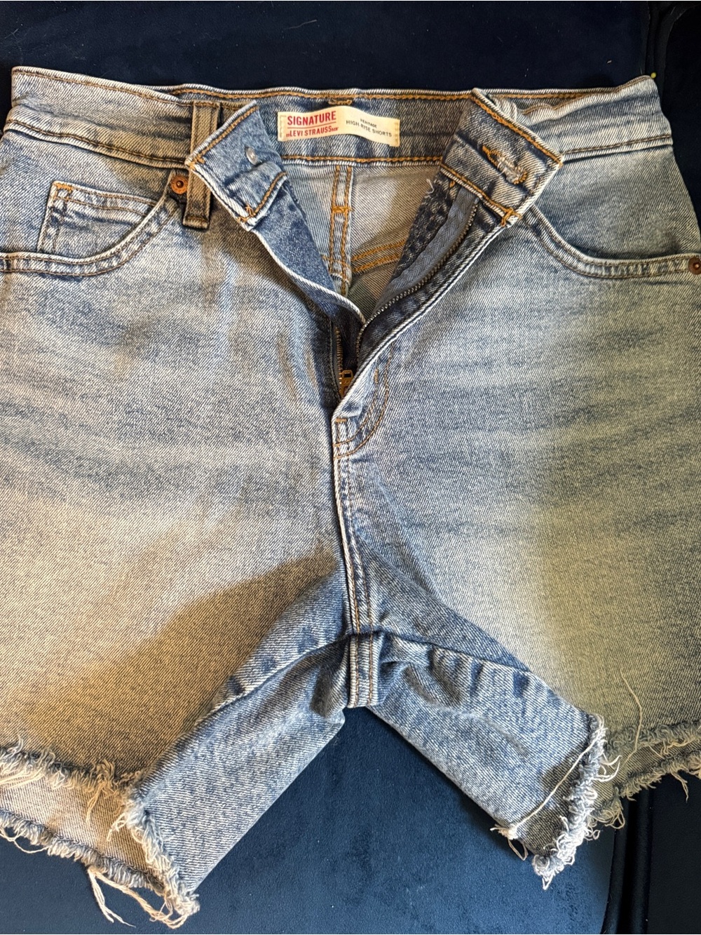 Signature by Levi Strauss Light Wash Denim High-Rise Shorts